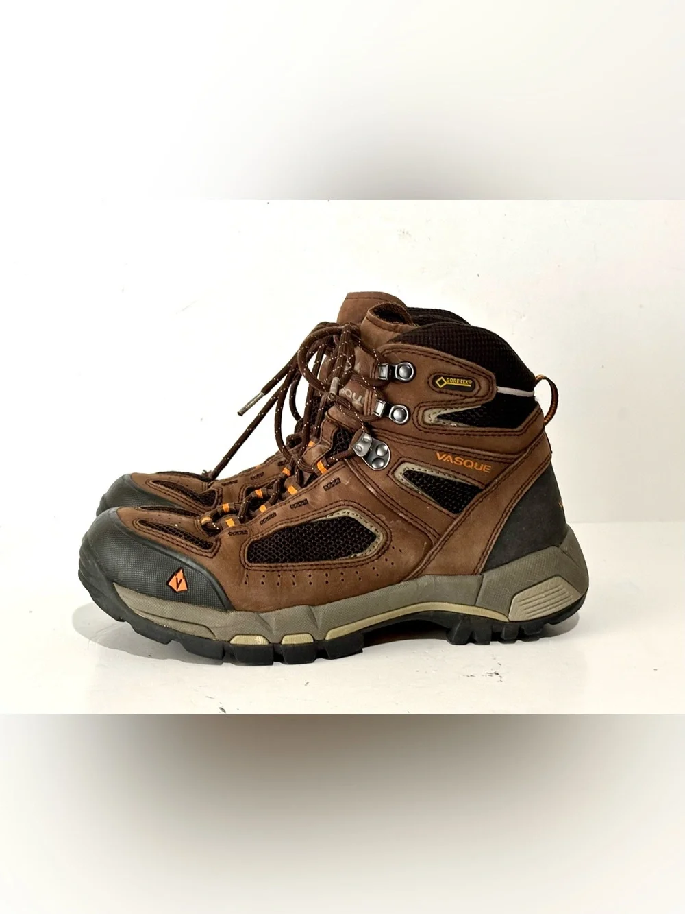 Vasque Breeze 2.0 Men's US 8.5 W Brown Leather Mid GTX Outdoor Hiking Boots 7482